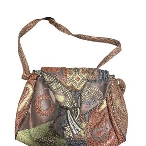 Patchwork Leather Shoulder Bag
